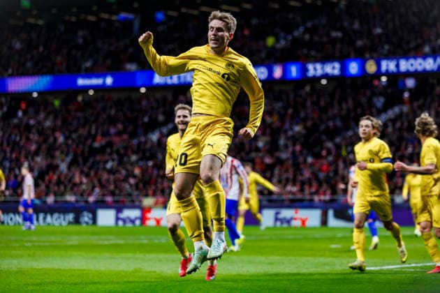 Atletico de Madrid vs Bodo Glimt - UEFA Champions League - 28 01 2026 Fredrik Sjovold of Bodo Glimt during the UEFA Champions League match between Atletico de Madrid and Bodo Glimt at Riyadh Air Metropolitano on January 28, 2026 in Madrid, Spain. Madrid Spain Copyright: xMarinaxFrutos PGSxPhotoxAgencyx