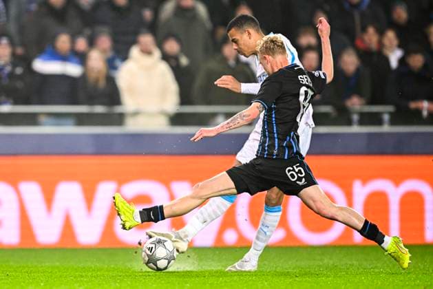 Club Brugge v Marseille - UEFA Champions League BRUGGE, BELGIUM - JANUARY 28 : Seys Joaquim defender of Club Brugge in action during the UEFA Champions League 2025 26 League Phase MD8 match between Club Brugge and Marseille on January 28, 2026 in Brugge, Belgium, 28 01 2026 Brugge Belgium  Copyright: xTomasxSiskx