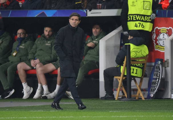 Marcelino Villarreal CF Coach GER, Bayer 04 Leverkusen vs Villarreal CF, Football, Champions League, Matchday 8, Season 2025 2026, 28 01 2026 GER, Bayer 04 Leverkusen vs Villarreal CF, Football, Champions League, Matchday 8, Season 2025 2026, 28 01 2026 Leverkusen Copyright: xEibner-Pressefotox xThomasxStoeckerx EP_TSR