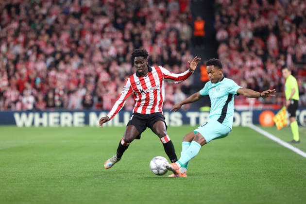 Athletic Club Bilbao vs Sporting CP 2025-26 UEFA Champions League, Bilbao, Spain, 28 January 2026. Adama Boiro (Athletic Club) and Geny Catamo (Sporting Portugal) battle for the ball, Credit:Juan Lazkano Photobilbao Avalon Bilbao, Basque Country, Spain  Copyright: xJuanxLazkanoxPhotobilbaox xAvalonx 1070077050