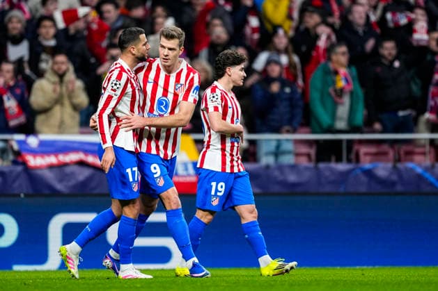 January 28, 2026, Madrid, Madrid, Spain: Alexander Sorloth of Atletico de Madrid celebrates a goal during the UEFA Champions League 2025 26 League Phase MD8 match between Atletico de Madrid and FK Bodo Glimt at Riyadh Air Metropolitano stadium on January 28, 2026 in Madrid, Spain. Madrid Spain - ZUMAa181 20260128_zaa_a181_076 Copyright: xOscarxJ.xBarrosox