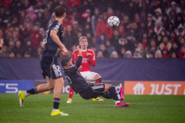January 28, 2026, Lisbon, Lisbon, Portugal: LISBON, PORTUGAL - JANUARY 28: GIANLUCA PRESTIANNI from SL Benfica is seen on action during the UEFA Champions League 2025 26 MD8 match between SL Benfica and Real Madrid CF, at Estadio do Lisboa e Benfica on January 28, 2026 in Lisbon, Portugal Lisbon Portugal - ZUMAl192 20260128_zsp_l192_025 Copyright: xMiguelxLemosx