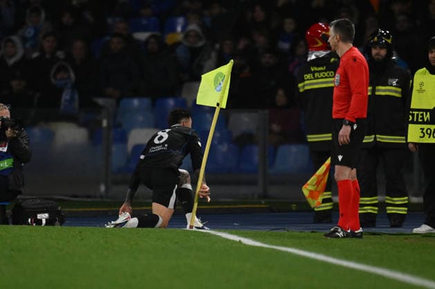 Enzo Fernandez of Chelsea F.C. celebrates after scoring the goal of 0-1 during the UEFA Champions League phase day 8 football match between S.S.C. Napoli and Chelsea F.C. at the Diego Armando Maradona Stadium on January 27, 2026 in Naples, Italy.  Copyright: xDomenicoxCippitelli IPAxSportx xipa-agency.netx xx IPA_70671927 IPA_Agency_IPA70671927