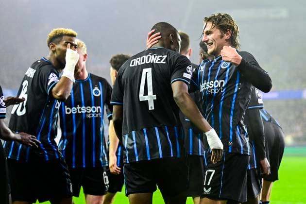 Club Brugge v Marseille - UEFA Champions League BRUGGE, BELGIUM - JANUARY 28 : Vermant Romeo forward of Club Brugge celebrates after scoring during the UEFA Champions League 2025 26 League Phase MD8 match between Club Brugge and Marseille on January 28, 2026 in Brugge, Belgium, 28 01 2026 Brugge Belgium  Copyright: xJanxDexMeuleneirx