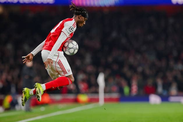 Champions League 2025 26 League Stage Arsenal v Kairat Almaty Emirates Stadium 28.01.2026 Noni Madueke of Arsenal Champions League 2025 26 League Stage Arsenal v Kairat Almaty Emirates Stadium 28.01.2026 Photograph By Marc Aspland The Times  Copyright: xMarcxAsplandx NINTCHDBPICT001054822801
