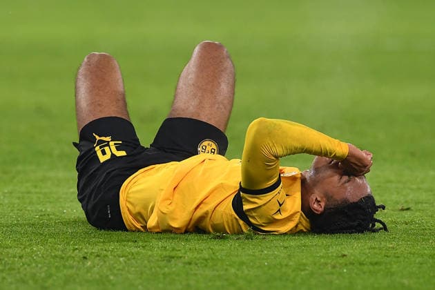 Soccer UEFA Champions League Matchday 8 Borussia Dortmund Inter Milan on 28 01 2026 at Signal Iduna Park in Dortmund Filippo Mane Dortmund injured on the ground xRx