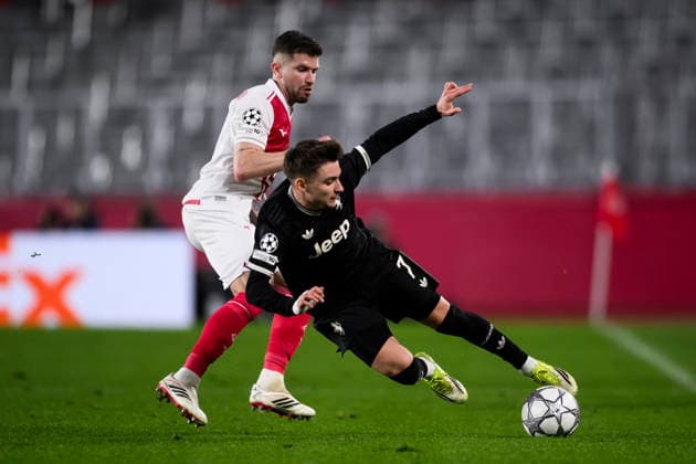 AS Monaco v Juventus FC - UEFA Champions League Francisco Conceicao of Juventus FC competes for the ball with Caio Henrique of AS Monaco during the UEFA Champions League 2025 26 league phase football match between AS Monaco and Juventus FC. Monaco Copyright: xNicolòxCampox
