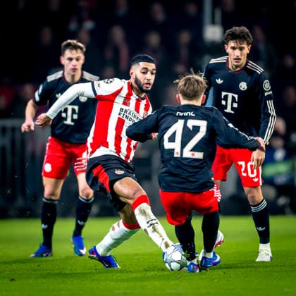 PSV Eindhoven midfielder Ismael Saibari during the match PSV Eindhoven vs FC Bayern Munchen at the Philips stadium for the Champions League League phase Matchday 8 season 2025 2026 in EINDHOVEN, Netherlands on 28 01 2026,
