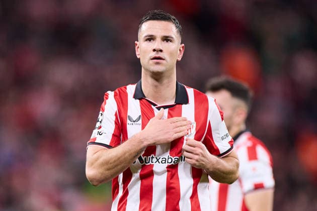January 28, 2026, Bilbao, Vizcaya, Spain: Gorka Guruzeta of Athletic Club celebrates after scoring the team s second goal during the UEFA Champions League 2025 26 League Phase MD8 match between Athletic Club and Sporting Clube de Portugal at San Mames on January 28, 2026, in Bilbao, Spain. Bilbao Spain - ZUMAa181 20260128_zaa_a181_111 Copyright: xRicardoxLarreinax