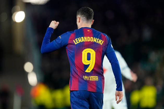 ESP: FC Barcelona, Barca v FC Copenhague. UEFA Champions League. Matchday 8. Robert Lewandowski of FC Barcelona celebrates the 1-1 during the UEFA Champions League match, match day 8, between FC Barcelona and FC Copenhague, Spotify Camp Nou Stadium on January 28, 2026 in Barcelona, Spain. kpng Copyright: xSergioxRuizx xImagox PS_260128_BAR_COP_030
