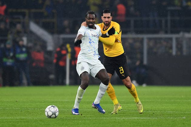 Marcus Thuram FC Internazionale and Emre Can Borussia Dortmund battle for the ball during the UEFA Champions League 2025 26 League Phase MD8 match between Borussia Dortmund and Inter Milan, BVB Stadion on January 28, 2026 in Dortmund, Germany, Germany Photo by Ralf Treese DeFodi Images Marcus Thuram FC Internazionale and Emre Can Borussia Dortmund battle for the ball during the UEFA Champions League 2025 26 League Phase MD8 match between Borussia Dortmund and FC Internazionale Milano at BVB Stadion Dortmund on January 28, 2026 in Dortmund, Germany Photo by Ralf Treese DeFodi Images