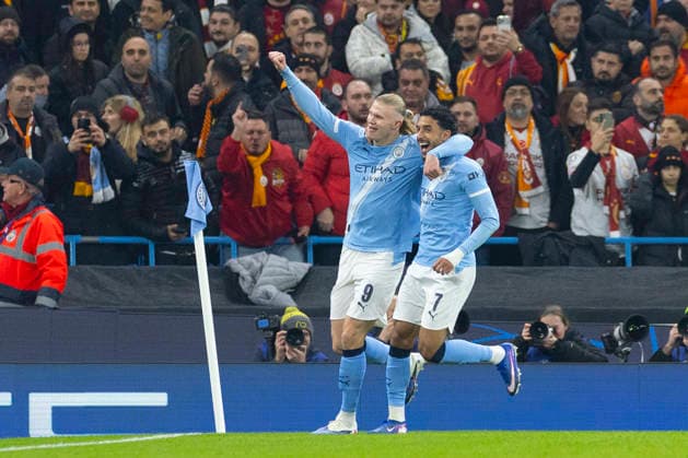 Manchester City v Galatasaray A.S. - UEFA Champions League 2025 26 League Phase MD8 Erling Haaland 9 of Manchester City F.C. celebrates his goal during the UEFA Champions League League Stage MD8 match between Manchester City and Galatasaray S.K. at the Etihad Stadium in Manchester, on January 28, 2026. Manchester Manchester United, ManU Kingdom  Copyright: xMIxNewsx originalFilename:fletcher-manchest260128_npRSc.jpg