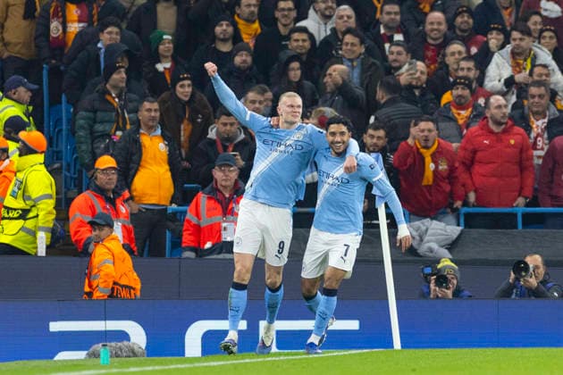 Manchester City v Galatasaray A.S. - UEFA Champions League 2025 26 League Phase MD8 Erling Haaland 9 of Manchester City F.C. celebrates his goal during the UEFA Champions League League Stage MD8 match between Manchester City and Galatasaray S.K. at the Etihad Stadium in Manchester, on January 28, 2026. Manchester Manchester United, ManU Kingdom  Copyright: xMIxNewsx originalFilename:fletcher-manchest260128_npywV.jpg