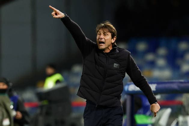 Napoli™s head coach Antonio Conte during the UEFA Champions League football match between Napoli vs Chelsea - Champions League 2025 2026 - Diego Armando Maradona stadium January 28, 2026 Naples, Italy soccer  Copyright: xAlessandroxGarofalo LaPressex