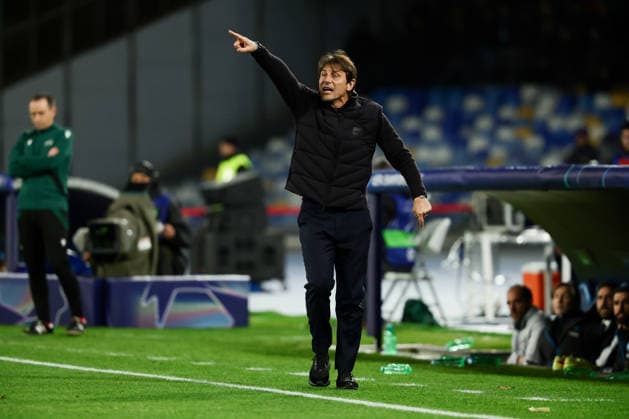 Napoli™s head coach Antonio Conte during the UEFA Champions League football match between Napoli vs Chelsea - Champions League 2025 2026 - Diego Armando Maradona stadium January 28, 2026 Naples, Italy soccer  Copyright: xAlessandroxGarofalo LaPressex