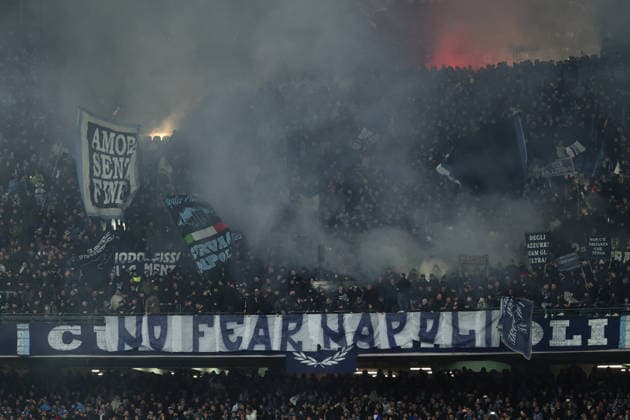 Napoli s supporters during the UEFA Champions League football match between Napoli vs Chelsea - Champions League 2025 2026 - Diego Armando Maradona stadium January 28, 2026 Naples, Italy soccer  Copyright: xAlessandroxGarofalo LaPressex