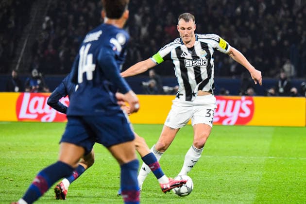 FOOTBALL : Paris Saint Germain vs Newcastle United - Ligue des Champions - Phase de Ligue - JournÃ e 8 - 28 01 2026 Dan Burn (Newcastle United) ParisFrance  Copyright: xBaptistexAutissierx