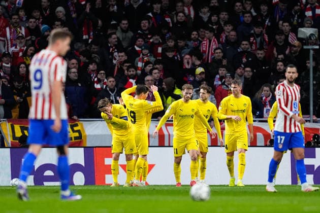 January 28, 2026, Madrid, Madrid, Spain: Fredrik Sjovold of FK Bodo Glimt celebrates a goal with teammates during the UEFA Champions League 2025 26 League Phase MD8 match between Atletico de Madrid and FK Bodo Glimt at Riyadh Air Metropolitano stadium on January 28, 2026 in Madrid, Spain. Madrid Spain - ZUMAa181 20260128_zaa_a181_156 Copyright: xDennisxAgyemanx