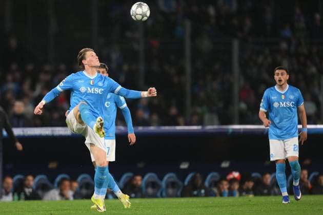 Scott Mctominay of SSC Napoli during Uefa Champions League - Match Day 8- Championship between S.S.C. Napoli and Chelsea FC at the Maradona Stadium on Jan 28, 2026 in Naples, Italy. during SSC Napoli vs Chelsea FC, UEFA Champions League football match in Naples, Italy, January 28 2026  Copyright: xRobertoxRamaccia IPAxSportx xipa-agency.netx xx IPA_70673896 IPA_Agency_IPA70673896