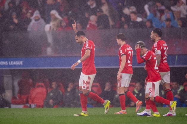 January 28, 2026, Lisbon, Lisbon, Portugal: LISBON, PORTUGAL - JANUARY 28: VANGELIS PAVLIDIS from SL Benfica is seen celebrating his goal during the UEFA Champions League 2025 26 MD8 match between SL Benfica and Real Madrid CF, at Estadio do Lisboa e Benfica on January 28, 2026 in Lisbon, Portugal Lisbon Portugal - ZUMAl192 20260128_zsp_l192_052 Copyright: xMiguelxLemosx