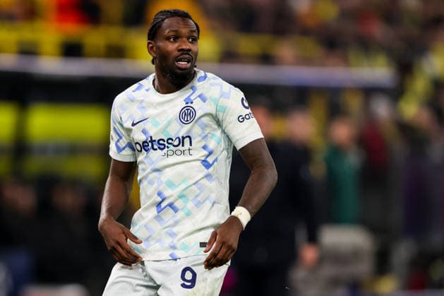 DORTMUND, GERMANY - JANUARY 28: Marcus Thuram of FC Internazionale looks on during the UEFA Champions League 2025 26 League Phase MD8 match between Borussia Dortmund and FC Internazionale Milano at BVB Stadion Dortmund on January 28, 2026 in Dortmund, Germany. (Photo by Rene Nijhuis) SPO  Copyright: xRenexNijhuis