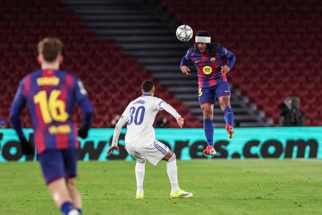 January 28, 2026, Barcelona, Barcelona, Spain: Jules Kounde of FC Barcelona, Barca in action during the UEFA Champions League 2025 26 League Phase MD8 match between FC Barcelona and F.C. Copenhagen at Spotify Camp Nou stadium on January 28, 2026 in Barcelona, Spain. Barcelona Spain - ZUMAa181 20260128_zaa_a181_159 Copyright: xJavierxBorregox