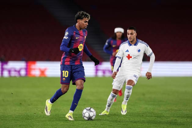 January 28, 2026, Barcelona, Barcelona, Spain: Lamine Yamal of FC Barcelona, Barca in action during the UEFA Champions League 2025 26 League Phase MD8 match between FC Barcelona and F.C. Copenhagen at Spotify Camp Nou stadium on January 28, 2026 in Barcelona, Spain. Barcelona Spain - ZUMAa181 20260128_zaa_a181_160 Copyright: xJavierxBorregox
