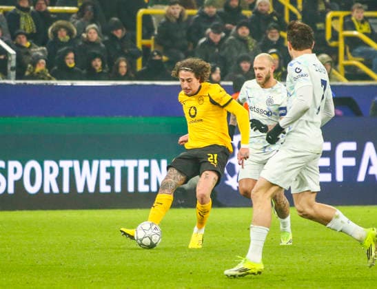 Football UEFA Champions League 2025 26, 8 Matchday League phase Borussia Dortmund vs Inter Milan Signal Iduna Park Stadion Dortmund Fabio Silva Fabio Silva Borussia Dortmund, 21 Dortmund Copyright: xAymanxAlahmedx