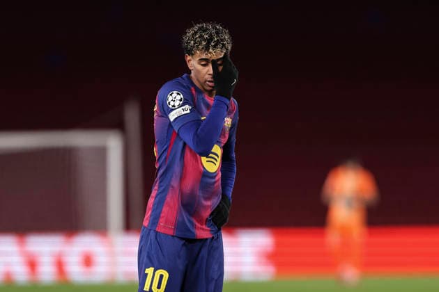 January 28, 2026, Barcelona, Barcelona, Spain: Lamine Yamal of FC Barcelona, Barca gestures during the UEFA Champions League 2025 26 League Phase MD8 match between FC Barcelona and F.C. Copenhagen at Spotify Camp Nou stadium on January 28, 2026 in Barcelona, Spain. Barcelona Spain - ZUMAa181 20260128_zaa_a181_169 Copyright: xJavierxBorregox
