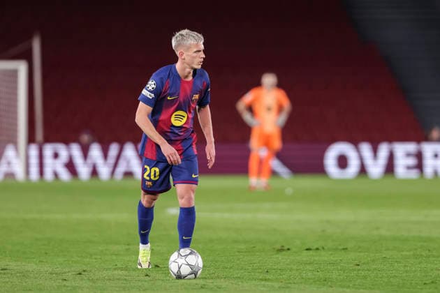 January 28, 2026, Barcelona, Barcelona, Spain: Dani Olmo of FC Barcelona, Barca in action during the UEFA Champions League 2025 26 League Phase MD8 match between FC Barcelona and F.C. Copenhagen at Spotify Camp Nou stadium on January 28, 2026 in Barcelona, Spain. Barcelona Spain - ZUMAa181 20260128_zaa_a181_170 Copyright: xJavierxBorregox