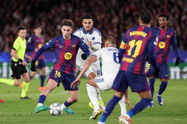 January 28, 2026, Barcelona, Barcelona, Spain: Fermin Lopez of FC Barcelona, Barca in action during the UEFA Champions League 2025 26 League Phase MD8 match between FC Barcelona and F.C. Copenhagen at Spotify Camp Nou stadium on January 28, 2026 in Barcelona, Spain. Barcelona Spain - ZUMAa181 20260128_zaa_a181_174 Copyright: xJavierxBorregox
