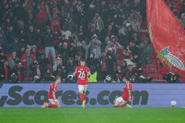 January 28, 2026, Lisbon, Lisbon, Portugal: Andreas Schjelderup of SL Benfica celebrates a goal during the UEFA Champions League 2025 26 League Phase MD8 match between SL Benfica and Real Madrid C.F. at Estadio do Lisboa e Benfica on January 28, 2026 in Lisbon, Portugal. Lisbon Portugal - ZUMAa181 20260128_zaa_a181_177 Copyright: xIrinaxR.xHipolitox