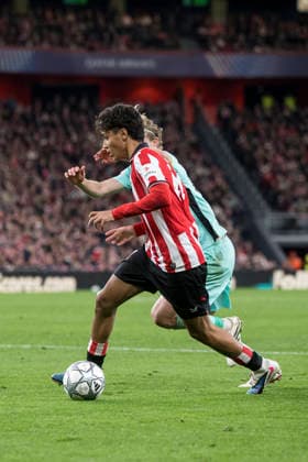 UEFA Champions League Athletic Club vs Sporting Clube de Portugal Selton Sanchez of Athletic Club in action during Champions League 2025-26 League phase match between Athletic Club and Sporting Clube de Portugal at San mames stadium. Bilbo (Basque Country). January 28, 2026. (Gari Garaialde Bostok Photo) Bilbao Bizkaia Spain Editorial Use Only  Copyright: xGarikoitzxGaraialdex xBostokxPhotox Bostok Photo GarixGaraialdex GG2601280564