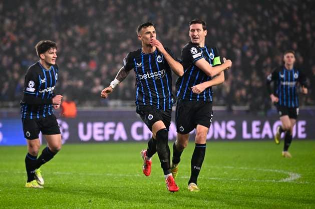 Club Brugge v Marseille - UEFA Champions League BRUGGE, BELGIUM - JANUARY 28 : Stankovic Aleksandar midfielder of Club Brugge celebrating scoring a goal (3-0) during the UEFA Champions League 2025 26 League Phase MD8 match between Club Brugge and Marseille on January 28, 2026 in Brugge, Belgium, 28 01 2026 Brugge Belgium  Copyright: xTomasxSiskx