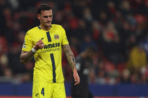 Rafa Marin Villarreal CF looks dejected during the UEFA Champions League 2025 26 League Phase MD8 match between Bayer 04 Leverkusen and Villarreal CF at BayArena on January 28, 2026 in Leverkusen, Germany Photo by Oliver Kaelke DeFodi Images