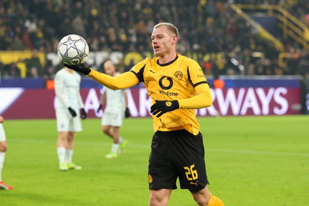 Julian Ryerson Borussia Dortmund GER, Borussia Dortmund vs Inter Milan, Football, Champions League, Matchday 8, Season 2025 2026, 28 01 2026 DFL REGULATES PROHIBIT ANY USE OF PHOTOGRAPHS AS IMAGE SEQUENCES AND OR QUASI VIDEO GER, Borussia Dortmund vs Inter Milan, Football, Champions League, Matchday 8, Season 2025 2026, 28 01 2026 Dortmund Copyright: xEibner-Pressefoto FrankxZeisingx EP_FZG