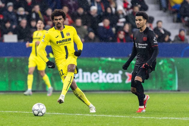 UEFA Champions League: Bayer 04 Leverkusen - Villarreal FC; 28.01.2026 Renato Veiga (Villarreal FC, 12) UEFA Champions League: Bayer 04 Leverkusen - Villarreal FC; BayArena, Leverkusen; 28.01.2026 Copyright: xBEAUTIFULxSPORTS Buriakovx