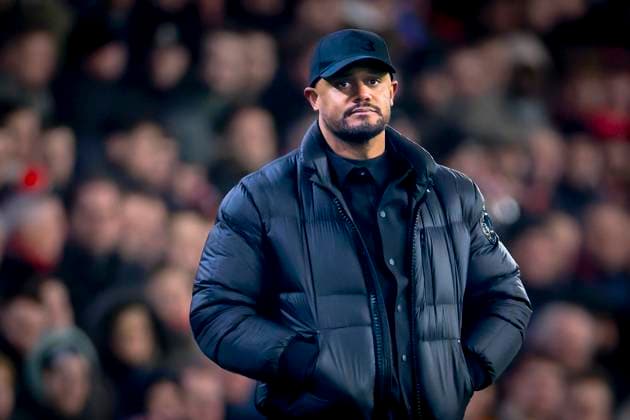 SC Bayern Munchen trainer Vincent Kompany during the match PSV Eindhoven vs FC Bayern Munchen at the Philips stadium for the Champions League League phase Matchday 8 season 2025 2026 in EINDHOVEN, Netherlands on 28 01 2026, Photo by Marcel van Dorst EYE4IMAGES