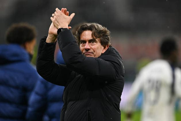 Thomas Frank Tottenham Hotspur, Coach thanks the fans, GER, Eintracht Frankfurt vs Tottenham Hotspur, Football, UEFA Champions League, League Phase, Matchday 8, Season 2025 2026, 28 01 2026 GER, Eintracht Frankfurt vs Tottenham Hotspur, Football, UEFA Champions League, League Phase, Matchday 8, Season 2025 2026, 28 01 2026 Frankfurt Copyright: xEibner-Pressefoto FlorianxWiegandx EP_FWD
