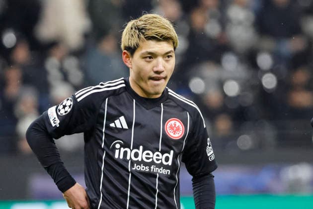 Ritsu Doan Eintracht Frankfurt, 20 , Germany, Football, UEFA Champions League, Matchday 8, 2025 2026, Eintracht Frankfurt vs Tottenham Hotspur, 28 01 2026, Frankfurt am Main Deutsche Bank Park Germany Copyright: xGrantxHubbsx