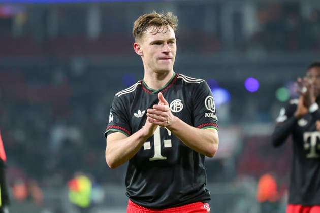 Joshua Kimmich FC Bayern Muenchen cheers, UEFA Champions League 2025 26 League Phase MD8, PSV Eindhoven v FC Bayern München, PSV Stadion on January 28, 2026 in Eindhoven, Netherlands Photo by Marco Steinbrenner DeFodi Images Joshua Kimmich FC Bayern Muenchen cheers, UEFA Champions League 2025 26 League Phase MD8, PSV Eindhoven v FC Bayern München, PSV Stadion, January 28, 2026 in Eindhoven, Netherlands Photo by Marco Steinbrenner DeFodi Images