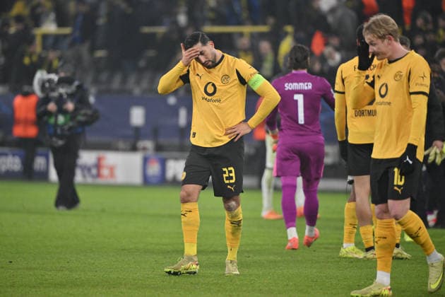 Emre Can Borussia Dortmund , Julian Brandt Borussia Dortmund , v li 28 01 2026, Football, UEFA Champions League 2025 2026, Matchday 8, Borussia Dortmund Inter Milan UEFA regulations prohibit any use of photographs as image sequences and or quasi video Dortmund Signal Iduna Park Nordrhein Westfalen Germany Team2