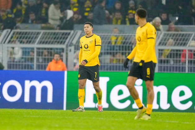 Jobe Bellingham Borussia Dortmund looks dejected during the UEFA Champions League 2025 26 League Phase MD8 match between Borussia Dortmund and FC Internazionale Milano at BVB Stadion Dortmund on January 28, 2026 in Dortmund, Germany Photo by Alex Gottschalk DeFodi Images