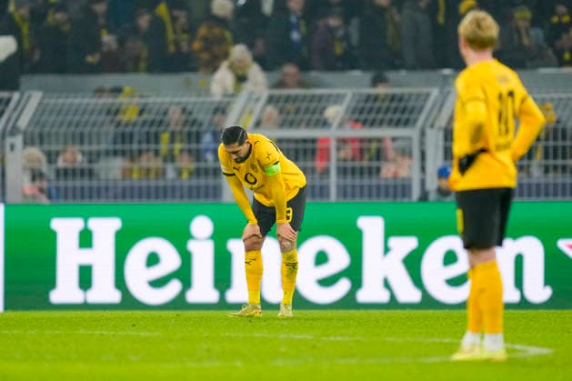 Emre Can Borussia Dortmund looks dejected during the UEFA Champions League 2025 26 League Phase MD8 match between Borussia Dortmund and FC Internazionale Milano at BVB Stadion Dortmund on January 28, 2026 in Dortmund, Germany Photo by Alex Gottschalk DeFodi Images