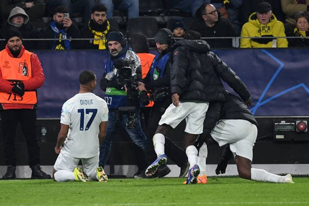 Andy Diouf FC Internazionale celebrates after scoring his team™s second goal during the UEFA Champions League 2025 26 match day 8 league phase match between Borussia Dortmund and Inter Milan, BVB Stadion on January 28, 2026 in Dortmund, Germany, Germany Photo by Ralf Treese DeFodi Images Andy Diouf FC Internazionale celebrates after scoring his team™s second goal during the UEFA Champions League 2025 26 League Phase MD8 match between Borussia Dortmund and FC Internazionale Milano at BVB Stadion Dortmund on January 28, 2026 in Dortmund, Germany Photo by Ralf Treese DeFodi Images