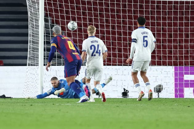 Barcelona v Copenhagen FC - UEFA Champions League BARCELONA, SPAIN - JANUARY 28: Goal from Barcelona’s forward Marcus Rashford during the UEFA Champions League, phase matchday 8 match between FC Barcelona, Barca and FC Copenhagen at the Camp Nou stadium, on January 28, 2026. Adria Puig Anadolu Barcelona Spain. Editorial use only. Please get in touch for any other usage.  Copyright: x2026xAnadoluxAdriaxPuigx