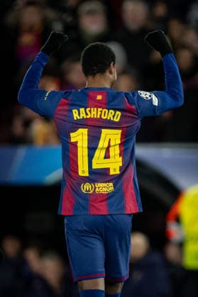 Marcus Rashford FC Barcelona, Barca celebrates during a UEFA Champions League match between FC Barcelona and Copenhagen at Spotify Camp Nou in Barcelona, , Spain, on January 28 2026. Photo by Felipe Mondino  Copyright: xFelipexMondino IPAxSportx xipa-agency.netx xx IPA_70677177 IPA_Agency_IPA70677177