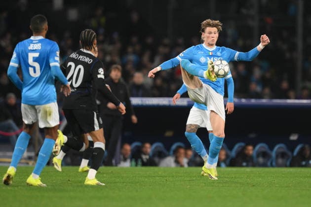 Foto IPP Roberto Ramaccia Napoli 28 1 2026 Uefa Champions League - Giornata 8- 2025 2026 Napoli vs Chelsea Nella foto Scott Mctominay of SSC Napoli Italy Photo Press - World Copyright Napoli italy Italia ITALY  Copyright: xR4924_italyphotopressx