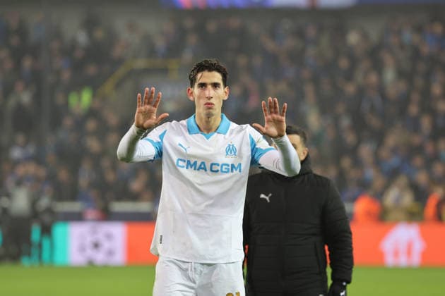 FOOTBALL : Club Brugge vs Olympique de Marseille - UEFA Ligue des Champions - 28 01 2026 Amir MURILLO (Marseille) lors du match Club Brugge vs Olympique de Marseille, UEFA Ligue des Champions phase de Ligue J8, Jan Breydelstation Bruges, le 28 janvier 2026 - photo Laurent Sanson PsnewZ  Copyright: xLaurentxSANSONx xPsnewZx