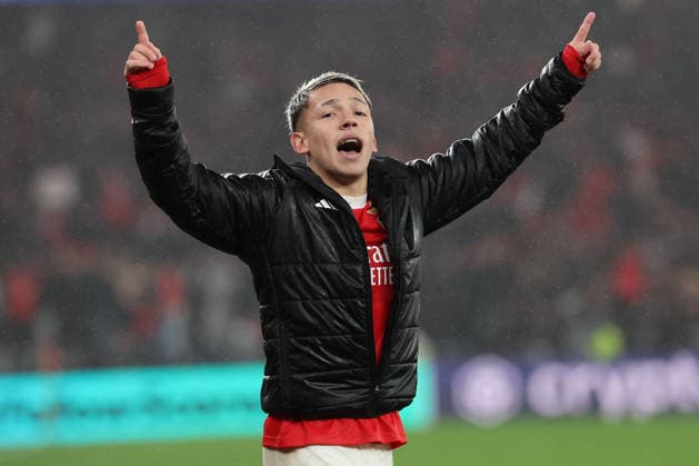 FBL UEFA Champions League 2025 26 SL Benfica Real Madrid Gianluca Prestianni S L Benfica celebrates during the UEFA Champions League 2025 26 League Phase MD8 match between Sport Lisboa e Benfica and Real Madrid at Estadio da Luz on Wednesday 28 January 2026 in Lisbon, Portugal Copyright: JoaquimxFerreira